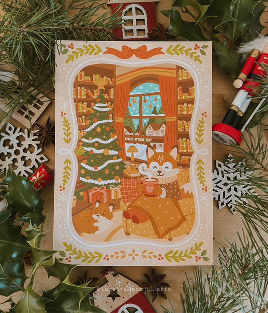 Illustration "La journée de Noël du renard"