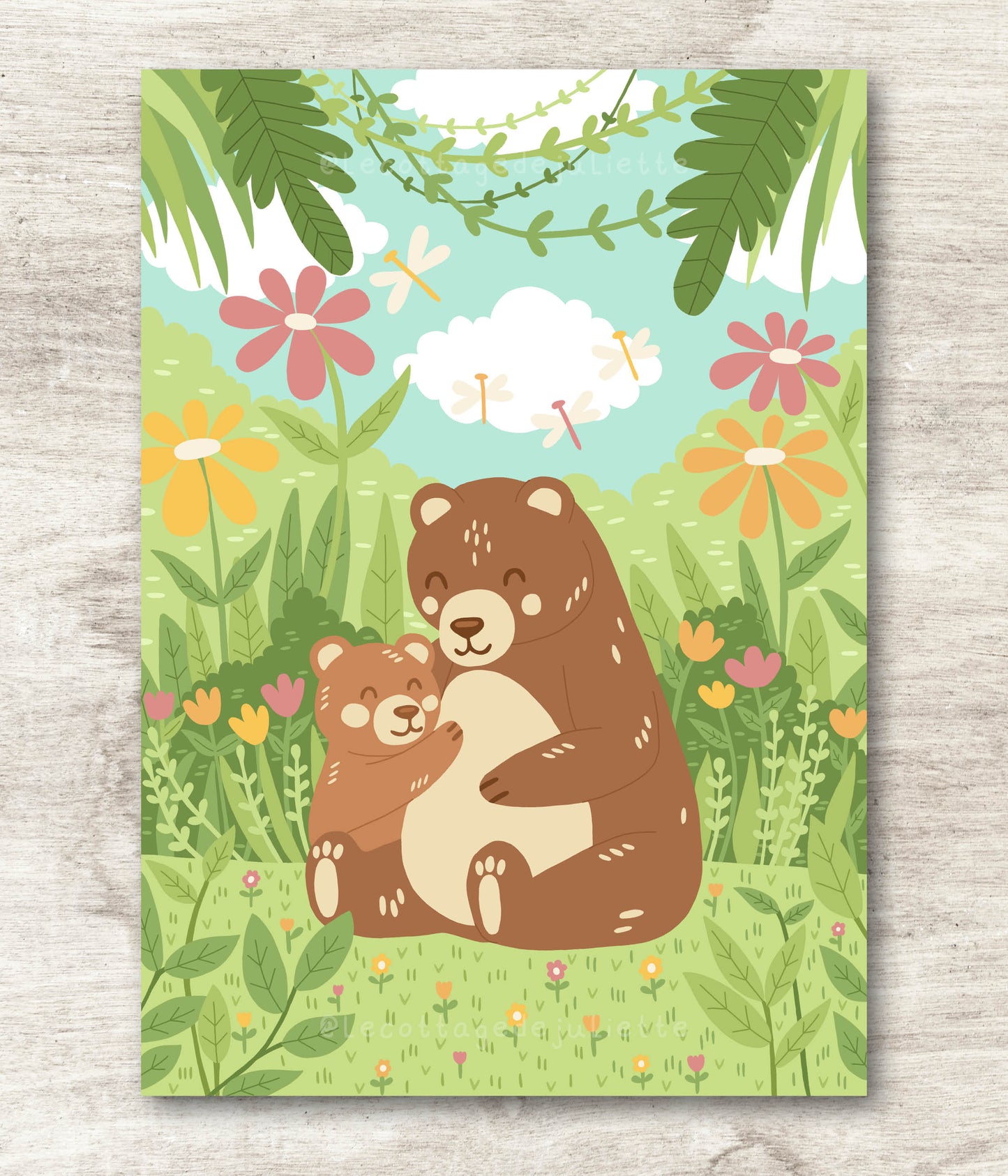 Illustration "La jungle des ours"