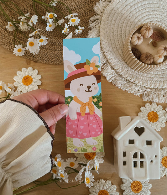 Marque-page "La lapine et ses poussins"