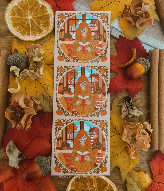 Marque-page "La lectrice d'automne"
