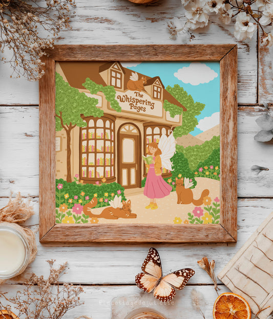 Illustration "La librairie des fées"