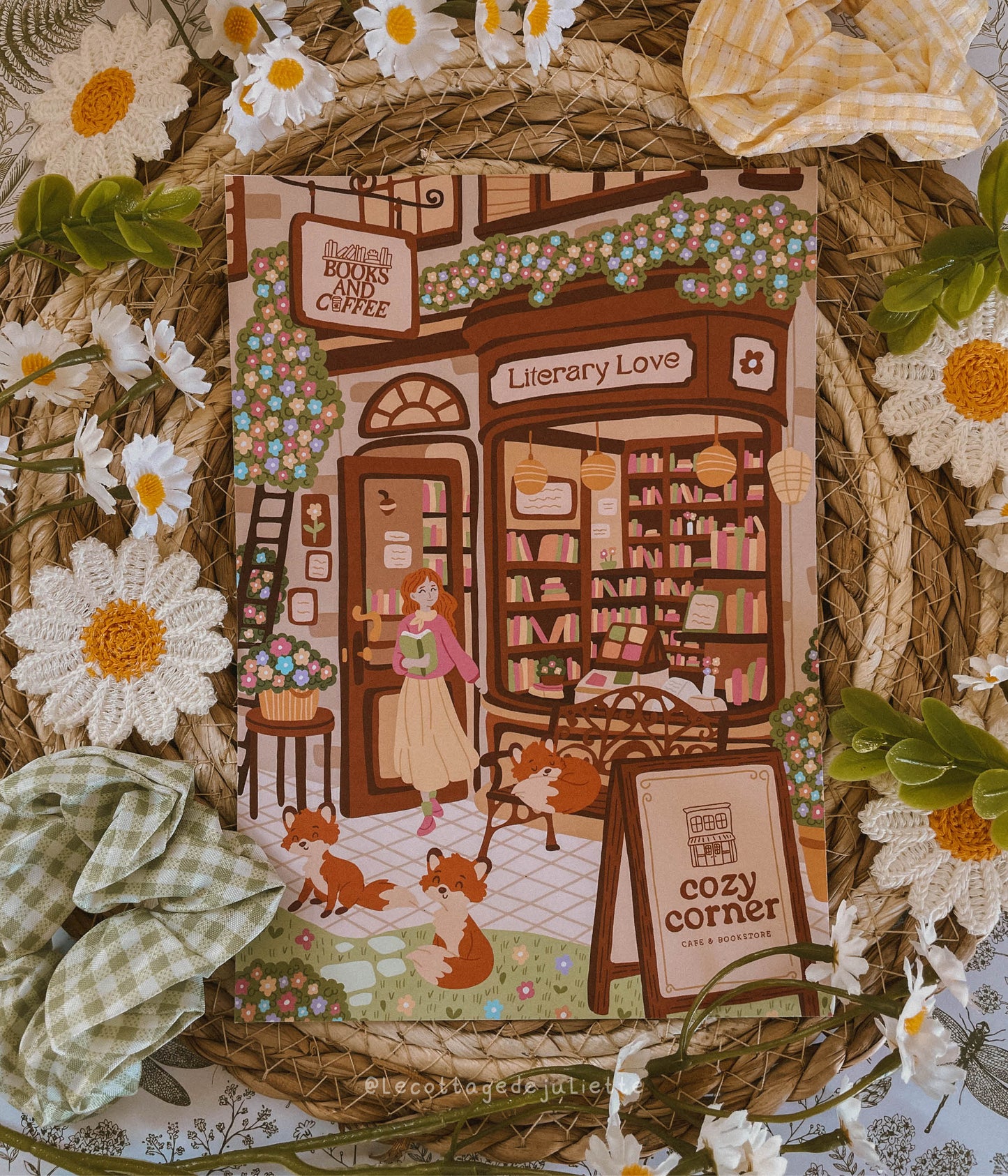 Illustration "La librairie enchantée"