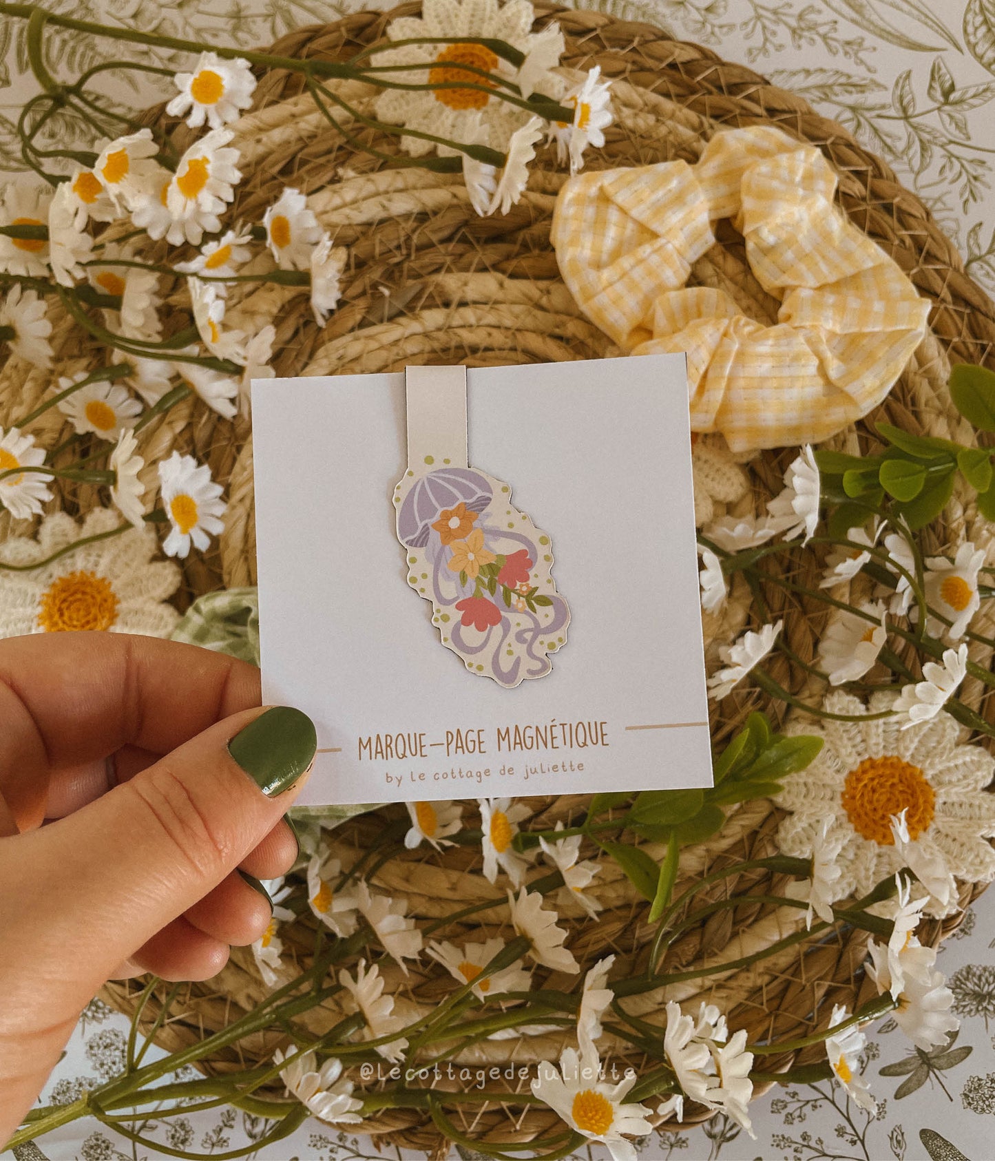 Marque-page magnétique "La méduse"