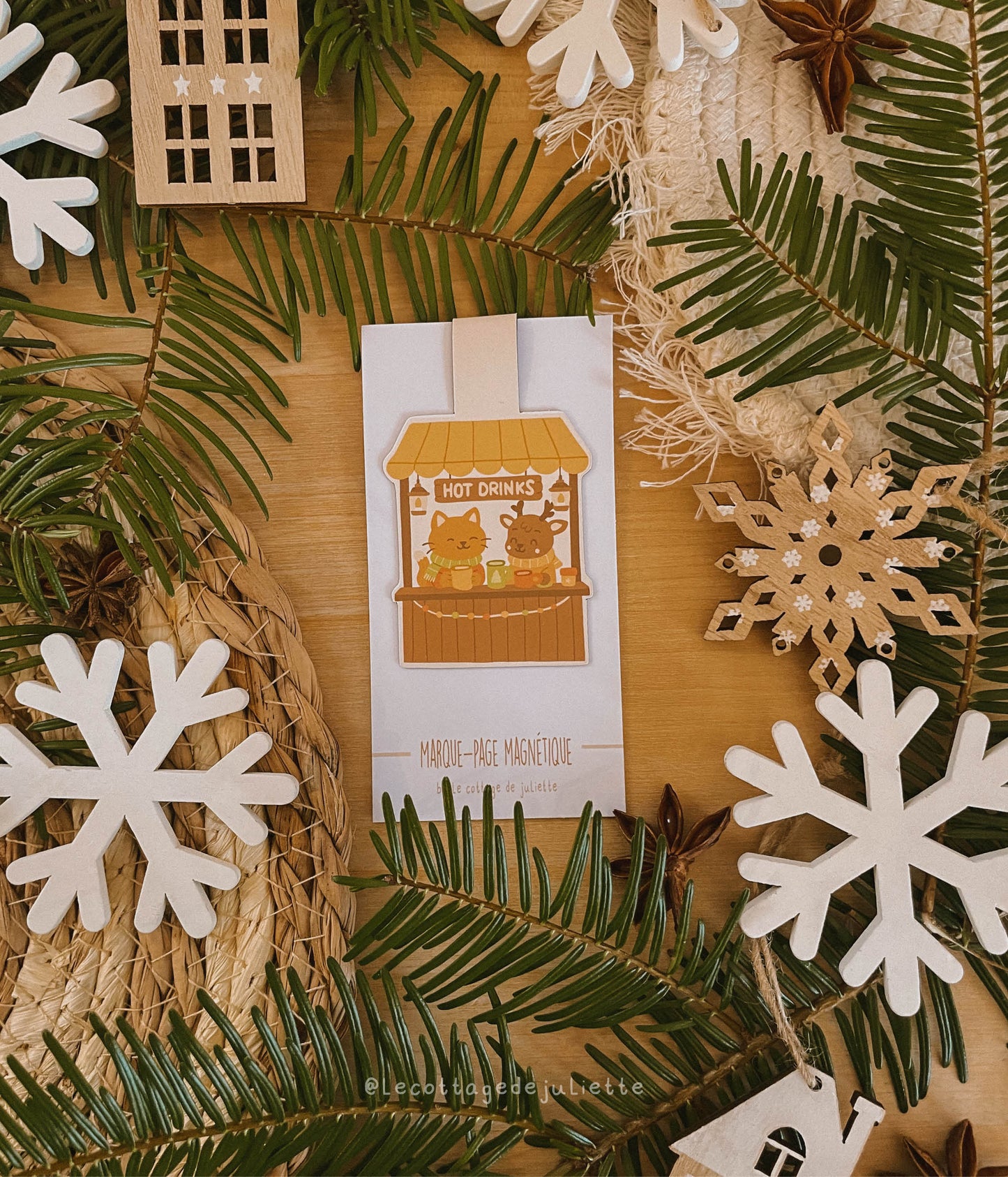 Marque-page magnétique "La pause boisson chaude"