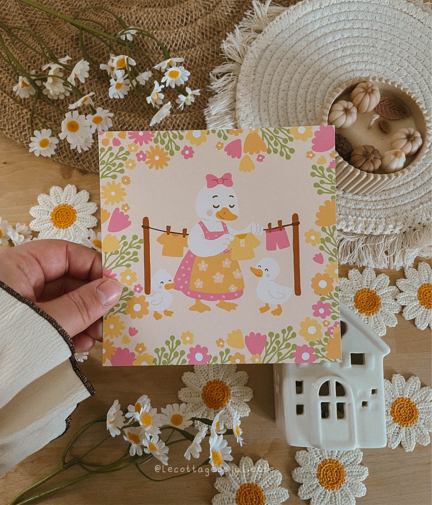 Illustration "La petite famille des oies"