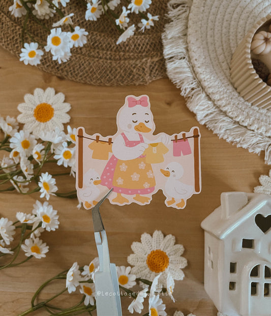 Sticker "La petite famille des oies"