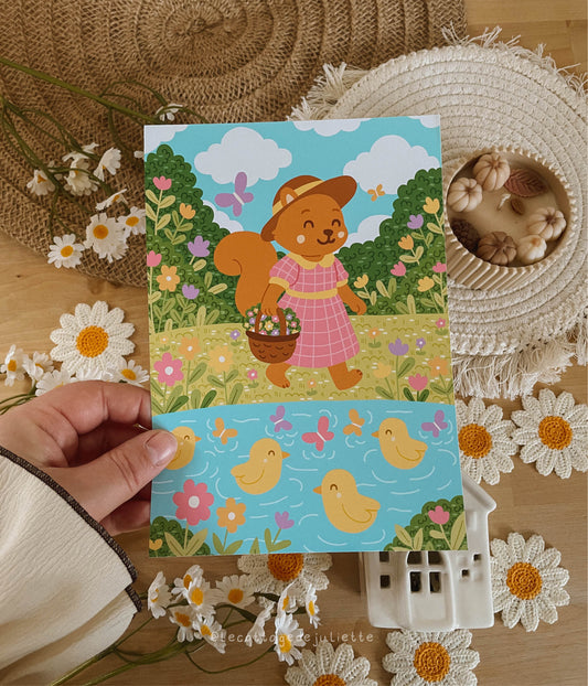 Illustration "La rivière printanière"