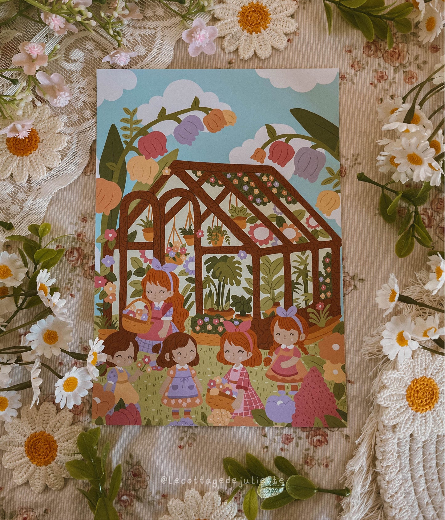 Illustration "La serre printanière"