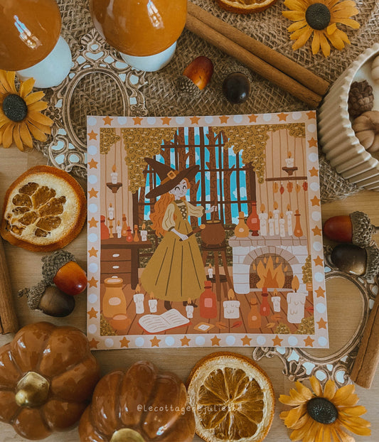 Illustration "La sorcière de la forêt"