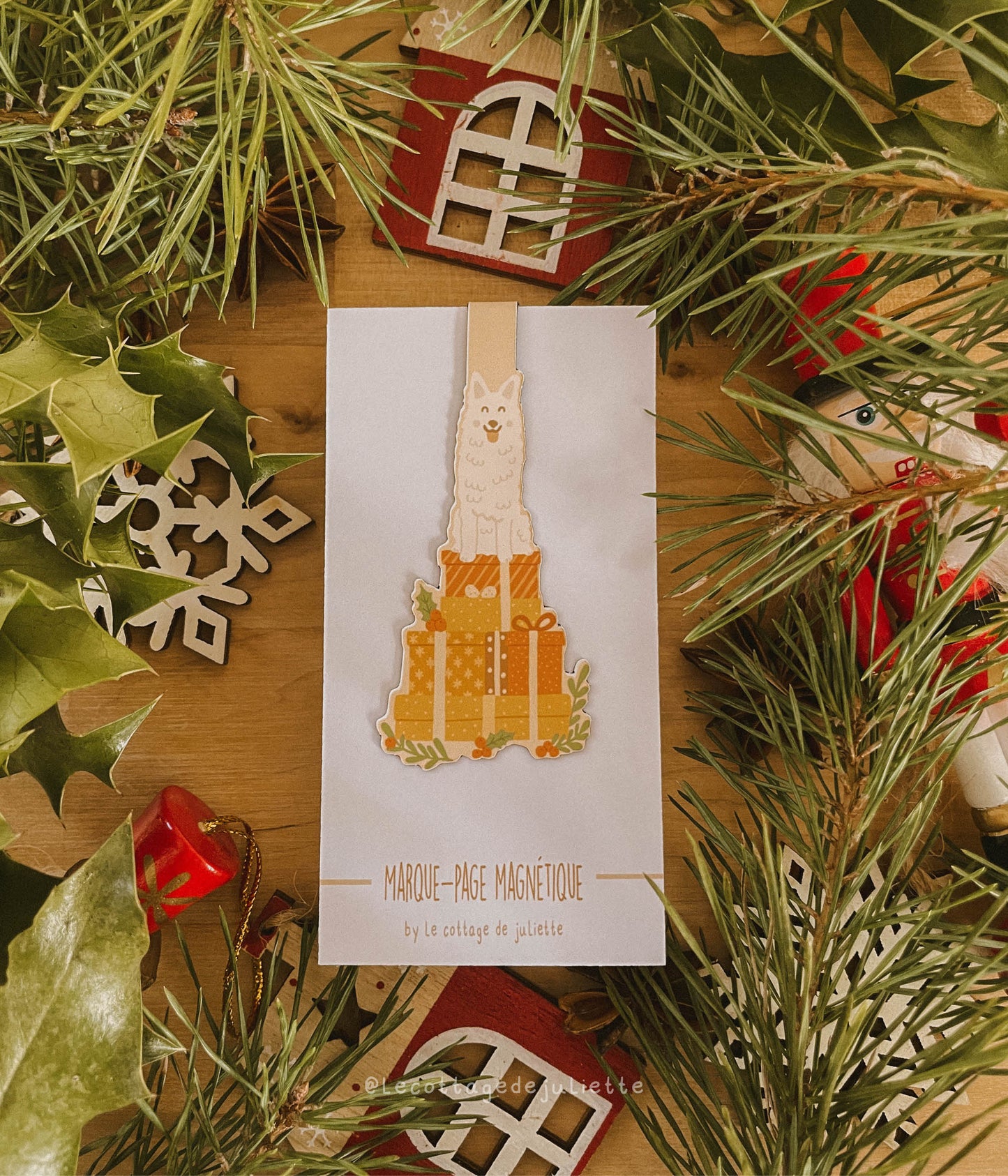Marque-page magnétique "Le Noël de Saika"