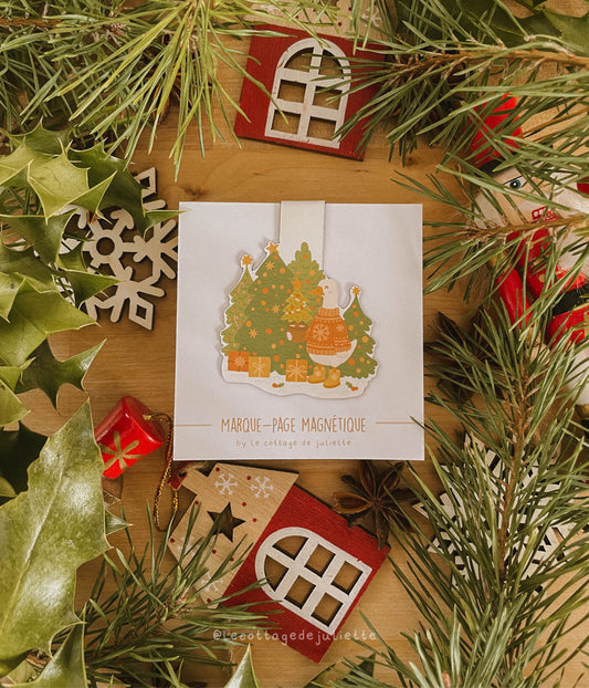 Marque-page magnétique "Le Noël de l'oie"