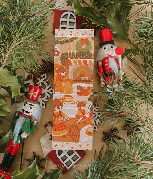 Marque-page "Le Noël de la famille oursons"