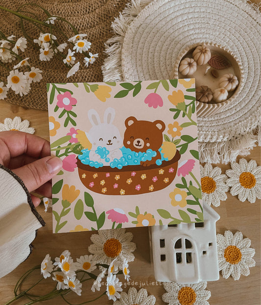 Illustration "Le bain du printemps"