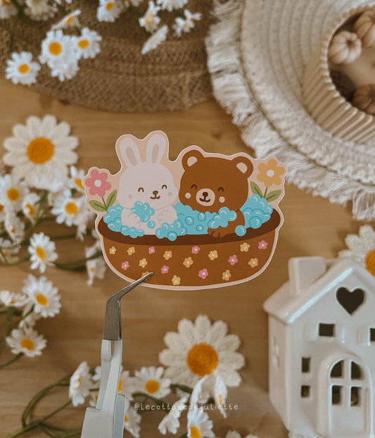 Sticker "Le bain du printemps"