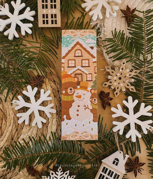 Marque-page "Le bonhomme de neige des ours"