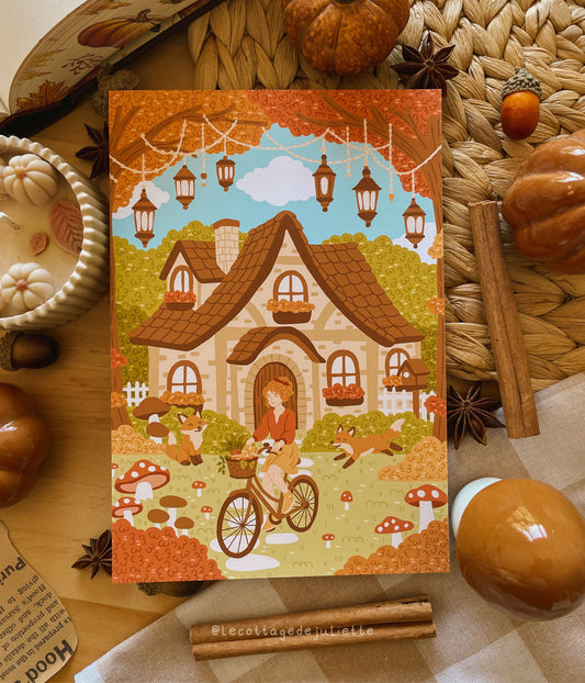 Illustration "Le chalet de l'automne"