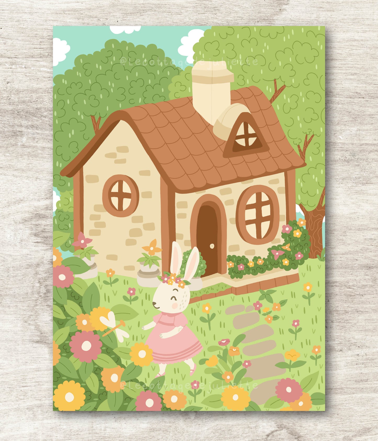 Illustration "Le chalet du lapin"