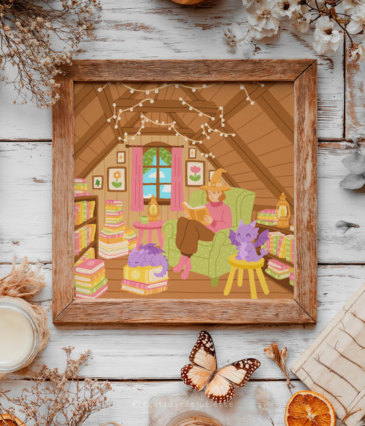 Illustration "Le chalet magique"