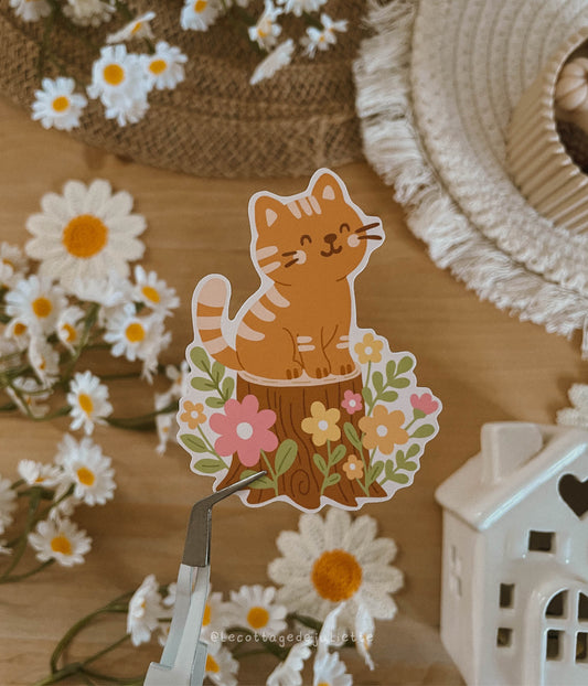 Sticker "Le chat du printemps"