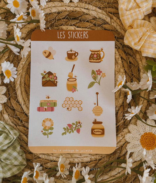 Planche de stickers "Le festival des abeilles"