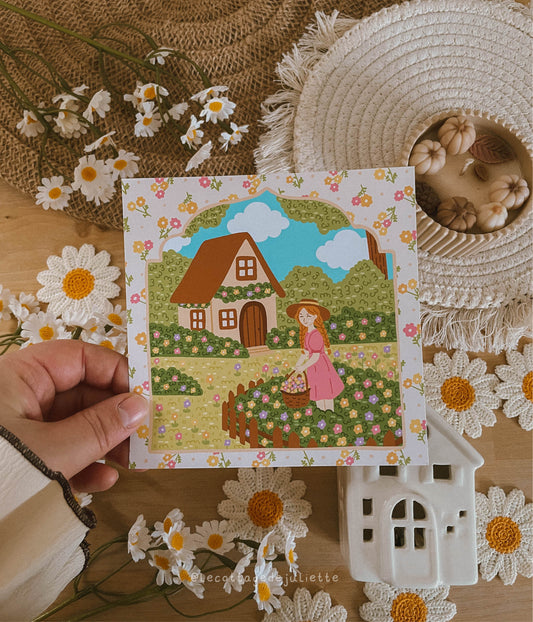 Illustration "Le jardin en fleur"