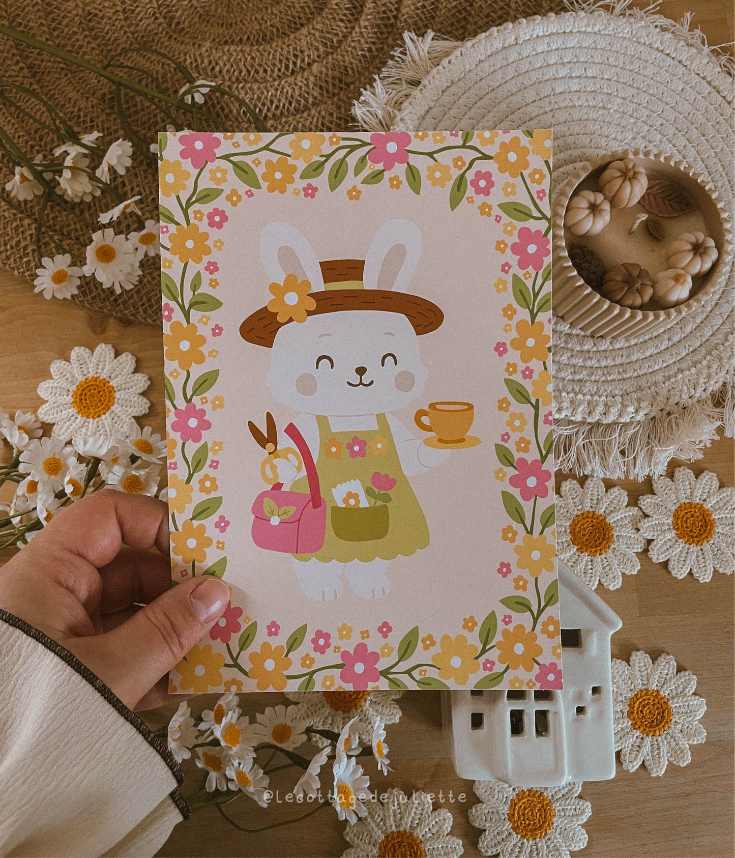 Illustration "Le lapin du printemps"