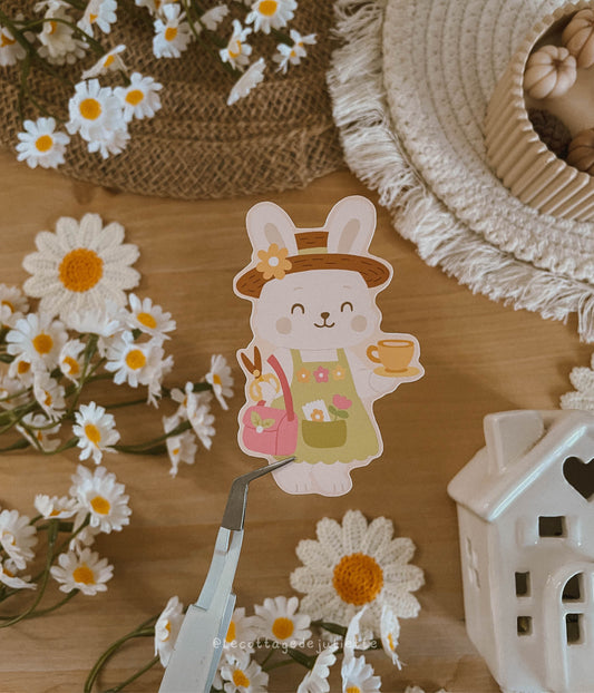 Sticker "Le lapin du printemps"
