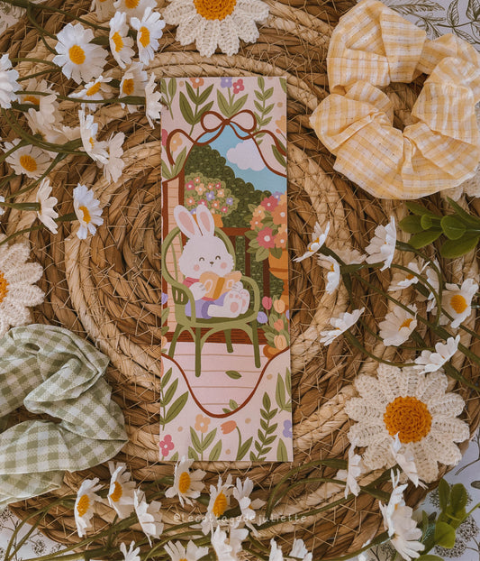 Marque-page "Le lapin en vacance"