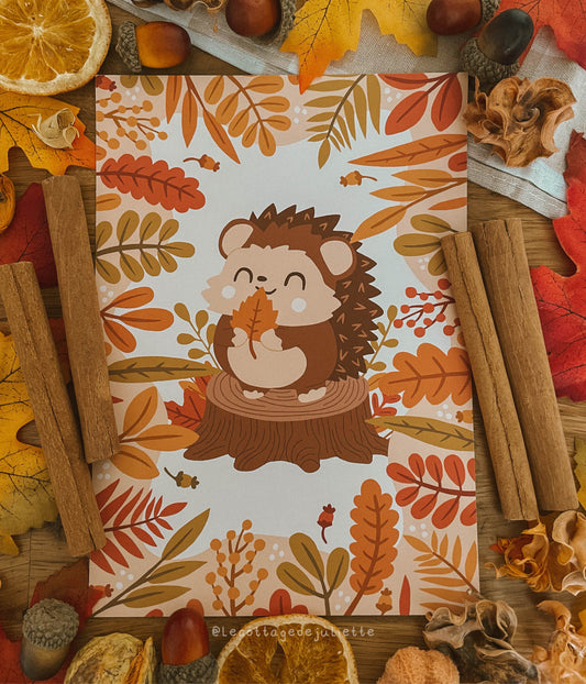 Illustration "Le petit hérisson"