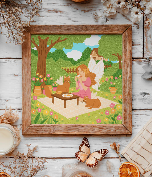 Illustration "Le pic nic de la fée"