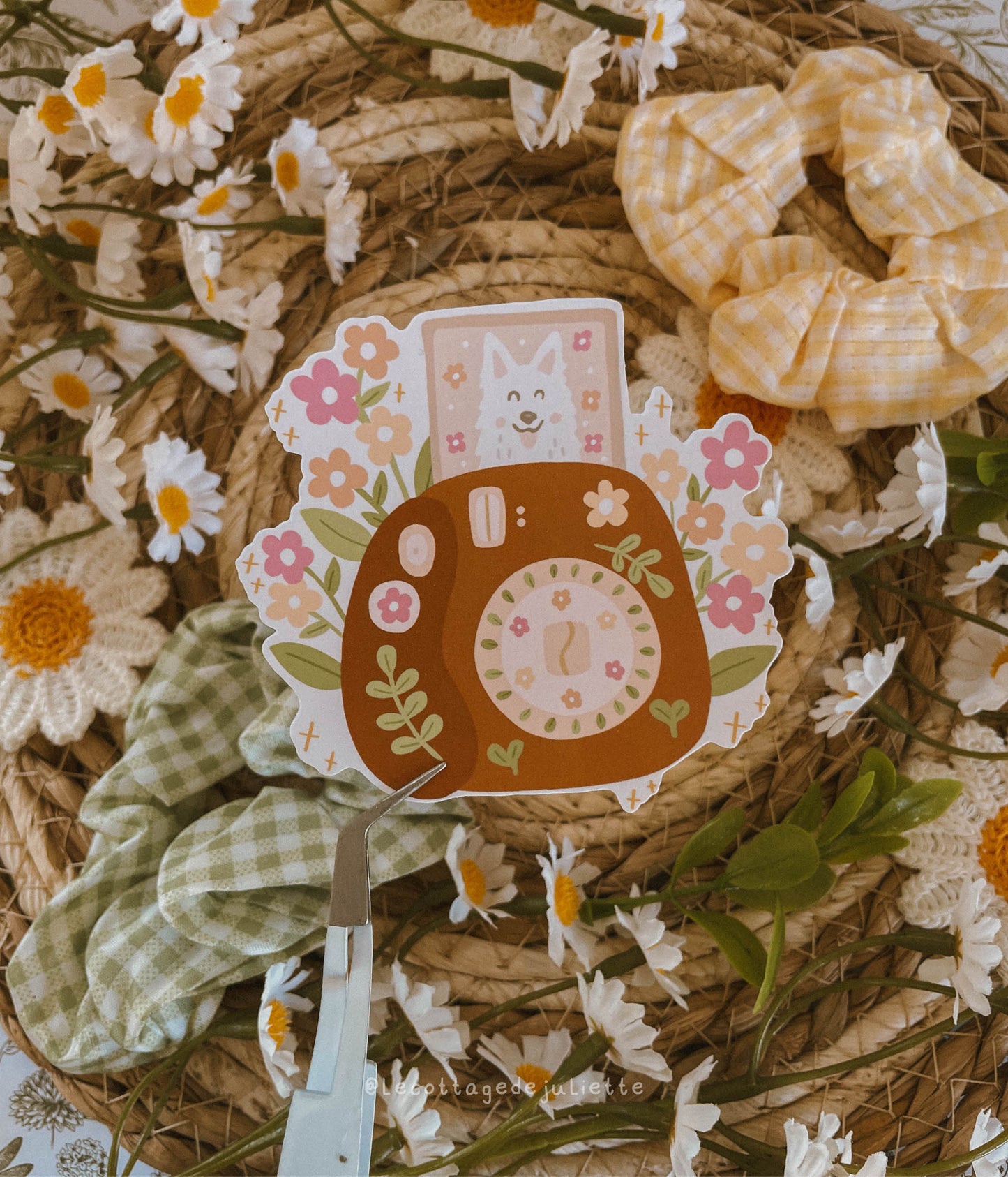 Sticker "Le polaroid fleurit"