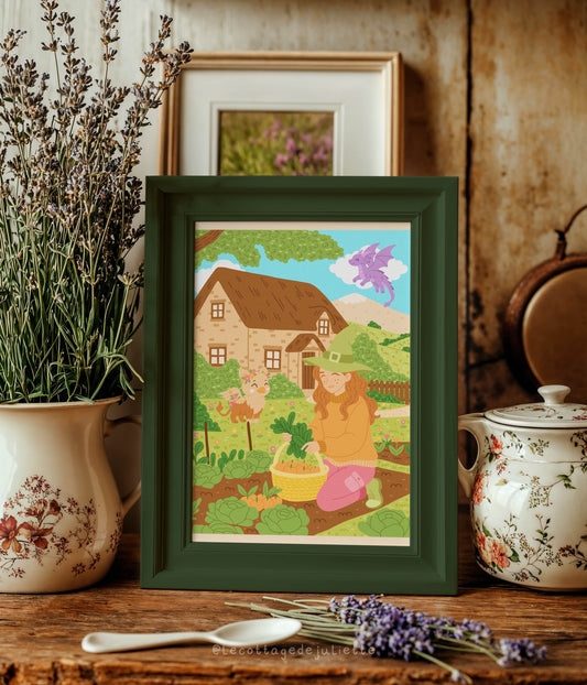 Illustartion "Le potager de la sorcière"