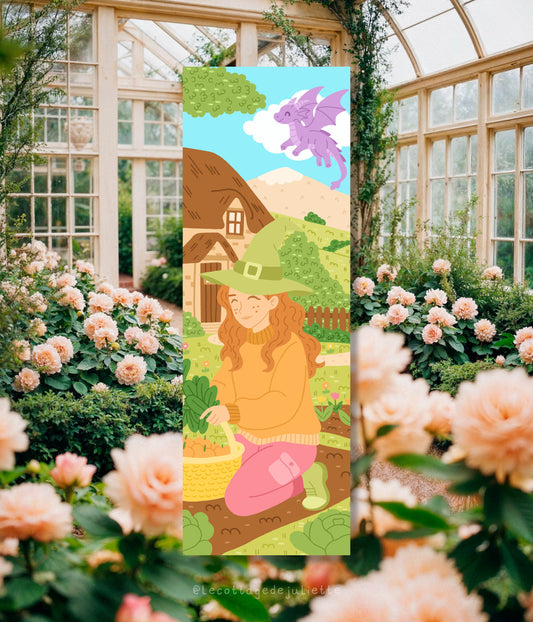 Marque-page "Le potager de la sorcière"