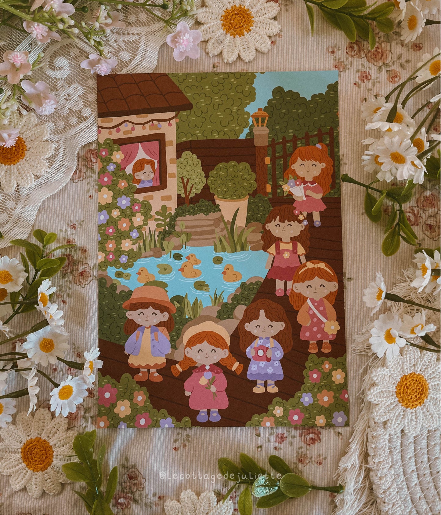 Illustration "Le printemps au bord de l'eau"