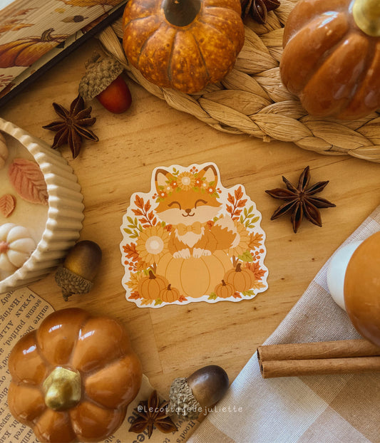 Sticker "Le renard de l'automne"
