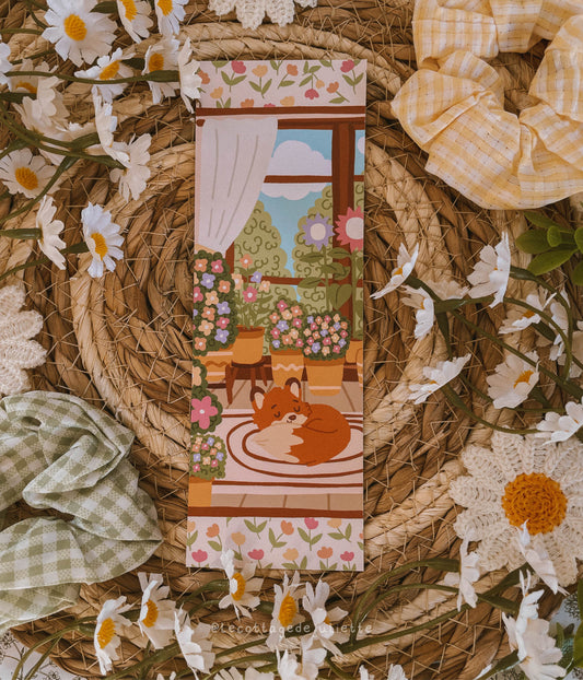 Marque-page "Le salon fleurit"