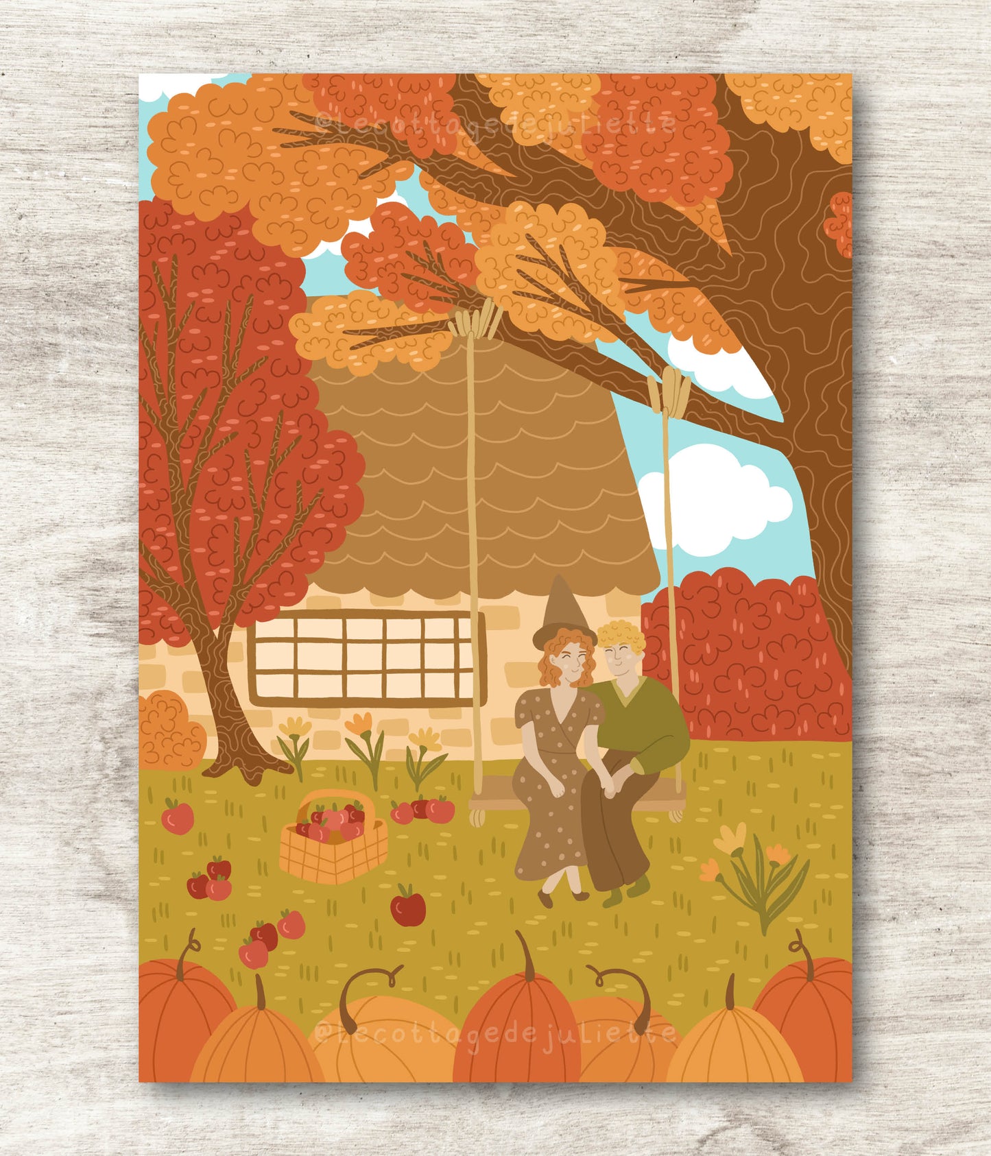 Illustration "Les amoureux de l'automne"