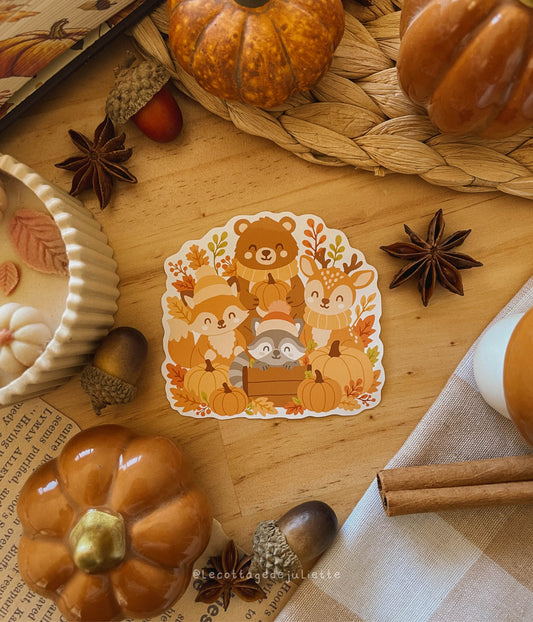 Sticker "Les animaux de l'automne"
