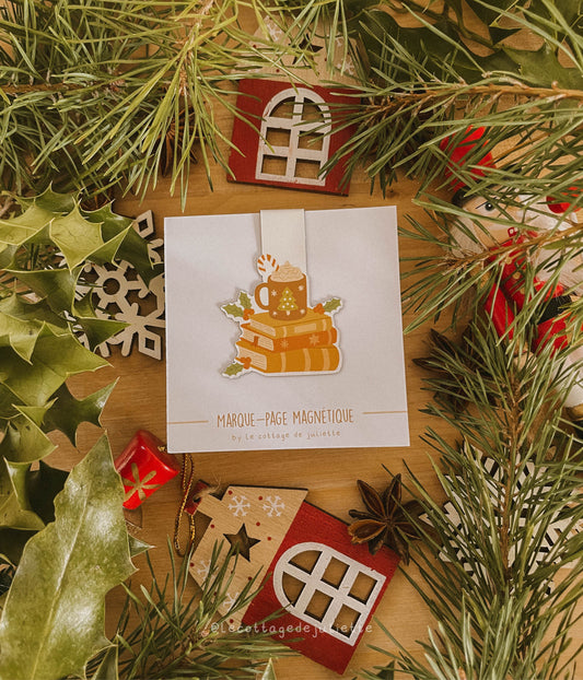 Marque-page magnétique "Les lectures de Noël"