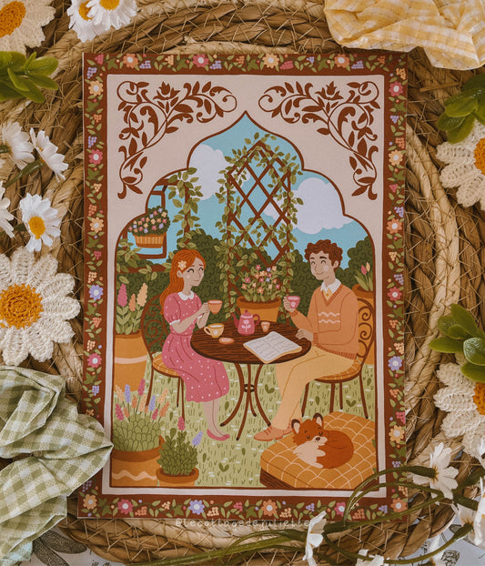 Illustration "Le tea time des amoureux"