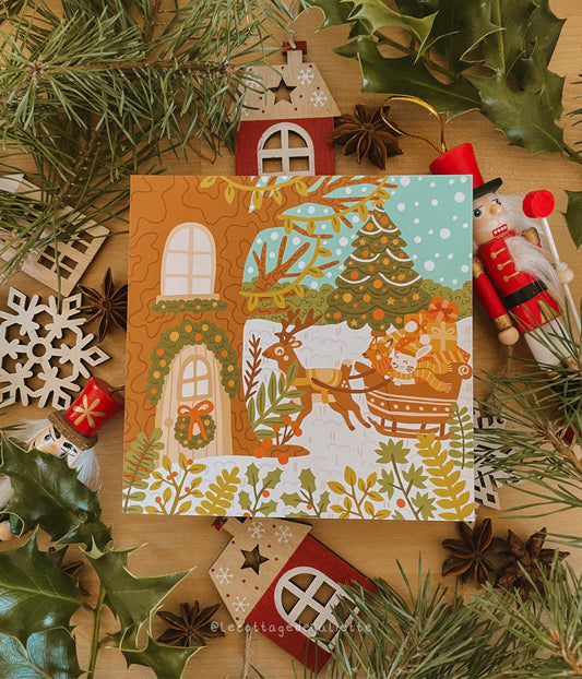 Illustration "Le traîneau de Noël"
