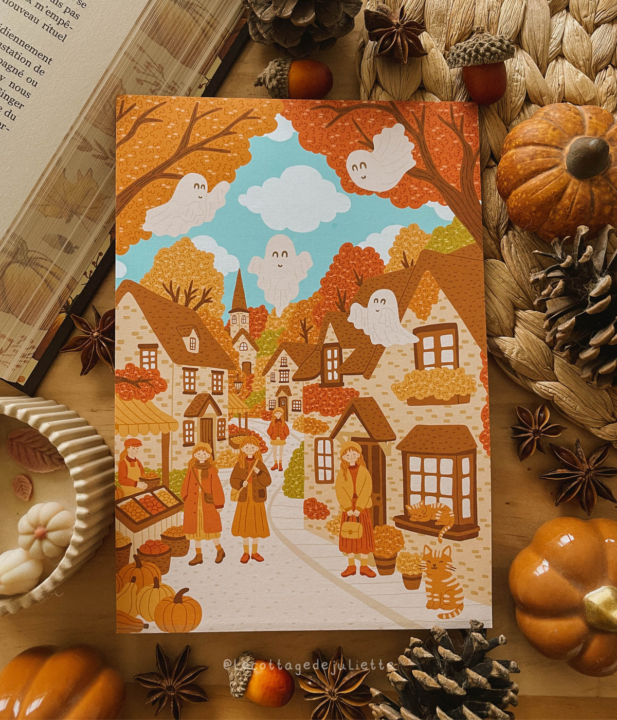 Illustration "Le village hanté"