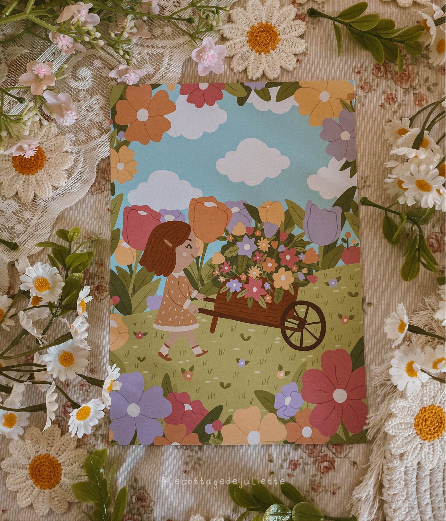 Illustration "Livraison fleurit"