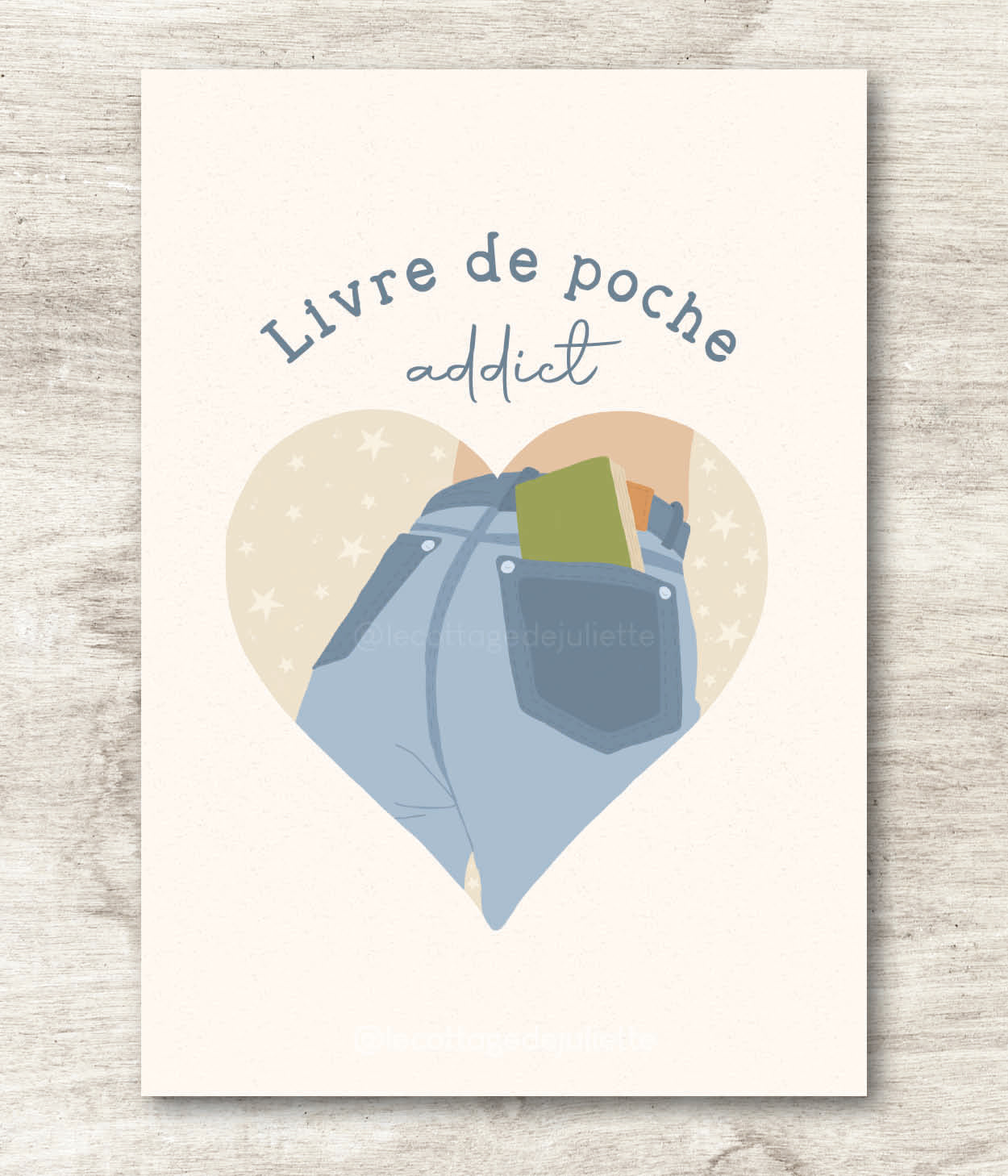 Illustration 'Livre de poche addict"