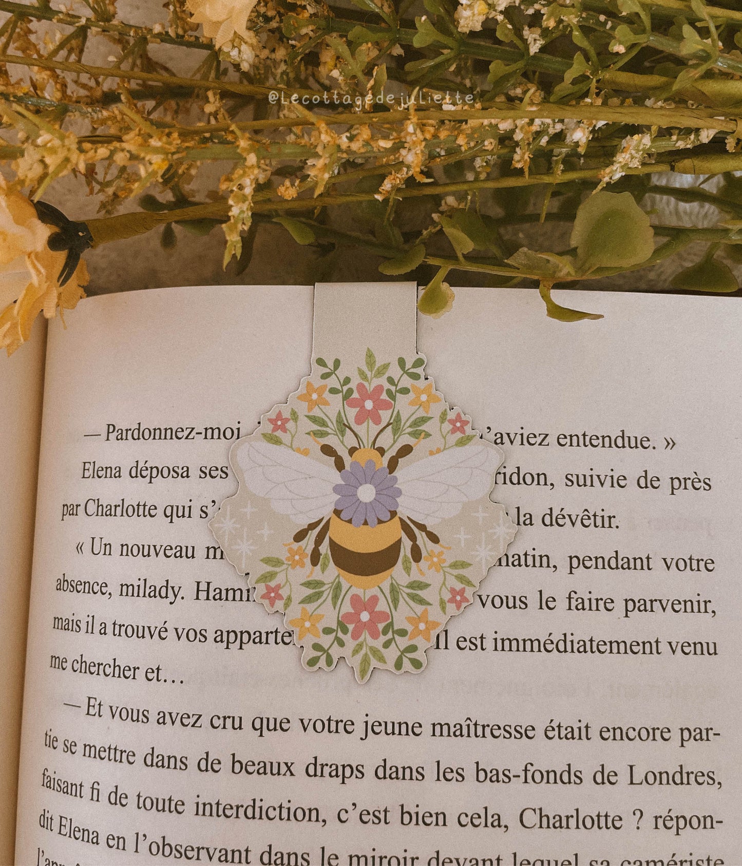 Marque-page magnétique "Magic Bee"