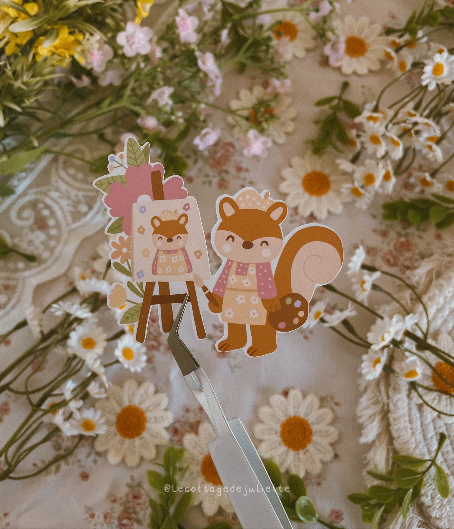 Sticker "Moment peinture printanier"