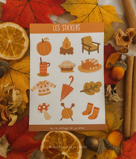 Planche de stickers "Moment Cosy"