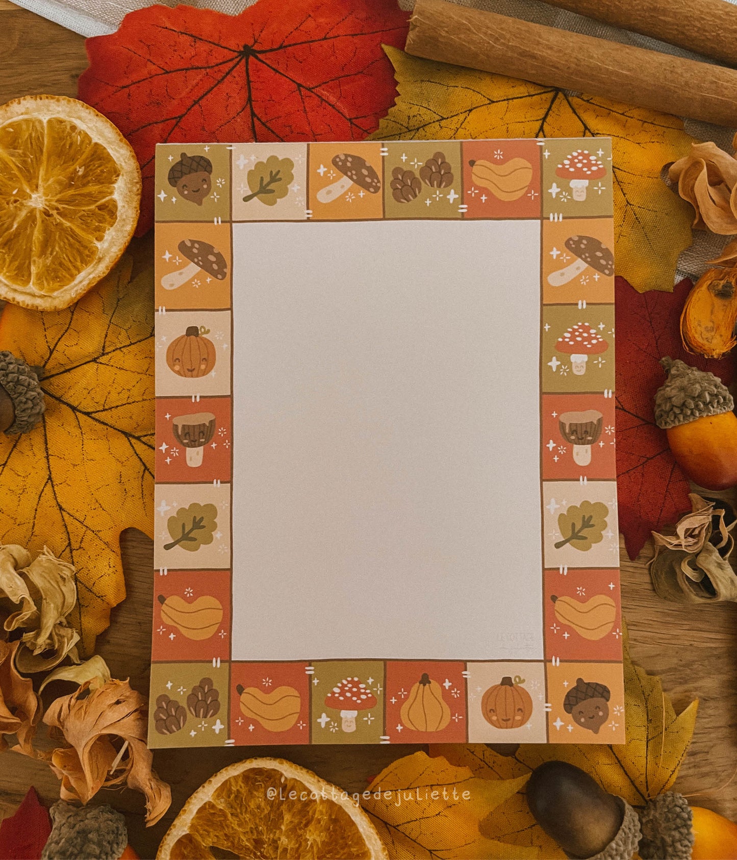 Bloc note "Patchwork d'automne"