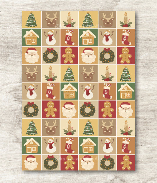 Illustration "Patchwork de Noël"