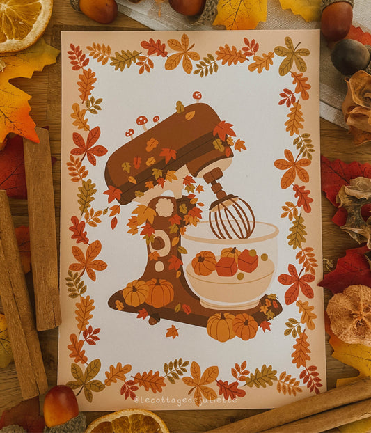 Illustration "Pâtisserie automnale"